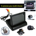 RuiJY 4.3inch LCD 12V Folding Display Car Rear View Backup Reverse Camera Monitor