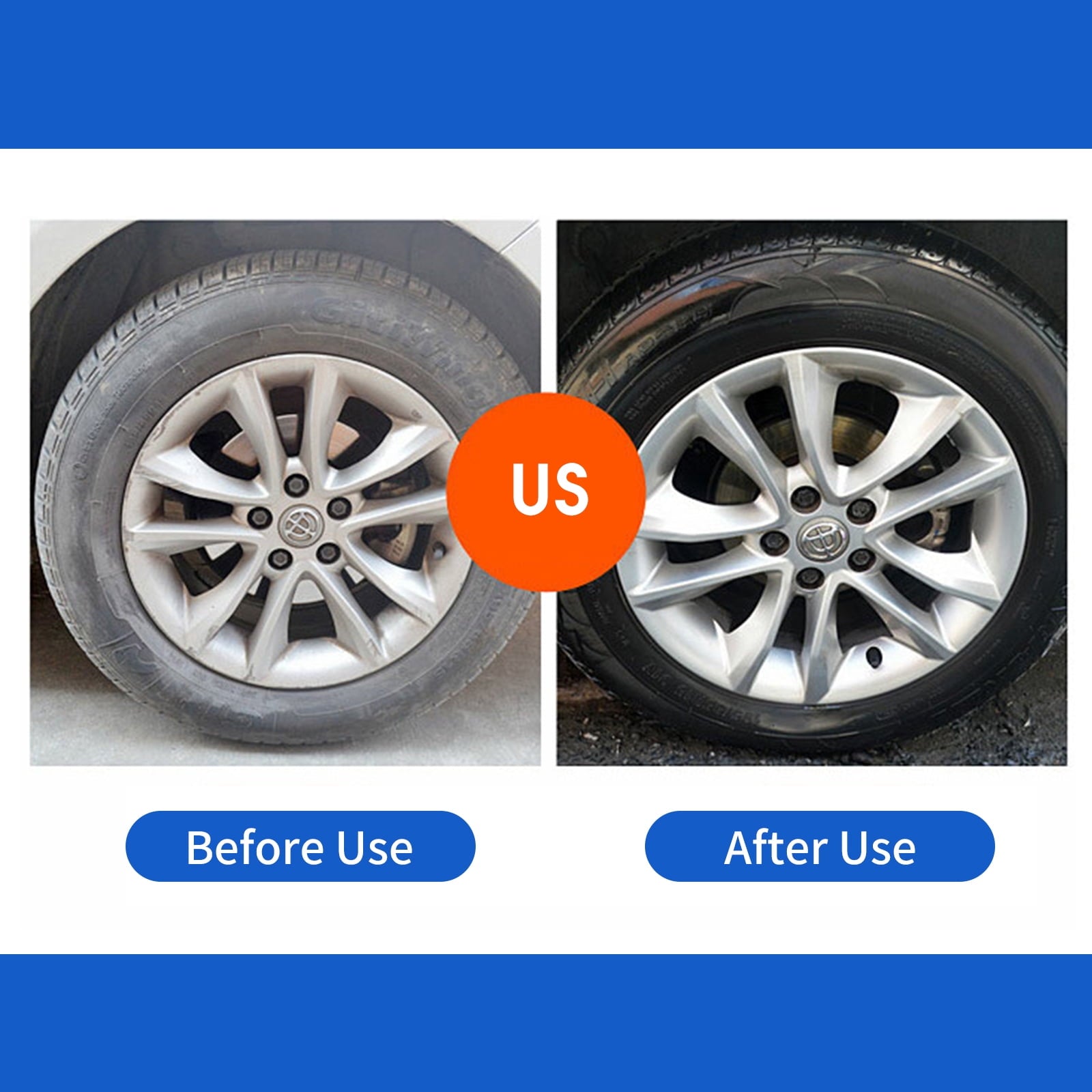 Gecheer Auto Cleaning Wheel Brush Car Detailing  Brushes Rotary Cleaning Brush for Scrub Wash Tires Grills Bike Motorcycle Wheels