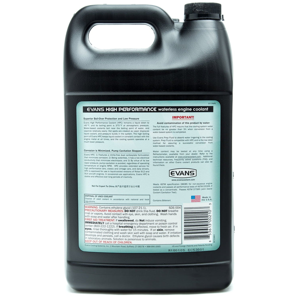 Evans Cooling Systems EC53001 High Performance Waterless Engine Coolant, with Funnel 128 fl. oz.