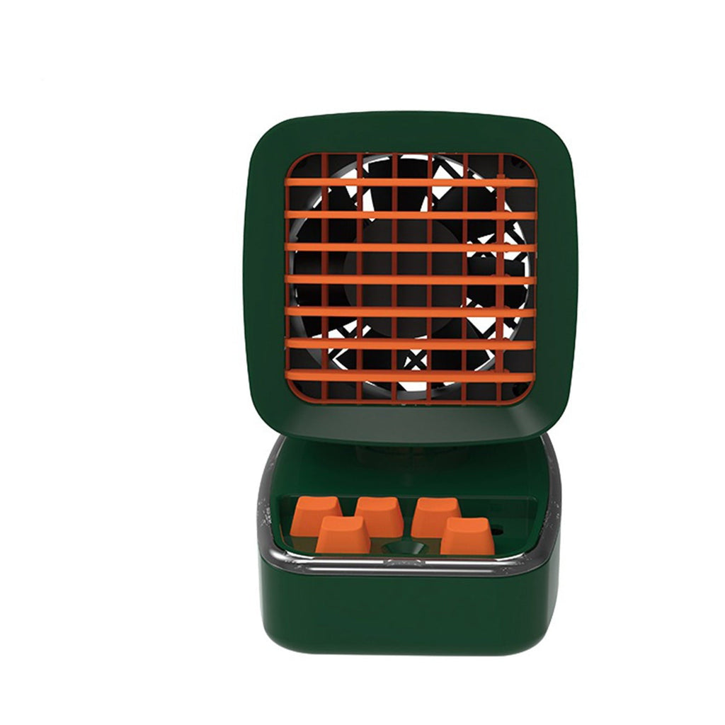 SDJMa Portable Air Conditioners, Evaporative Air Cooler with 3 Speeds, Mini Spray Desk Fan, USB Rechargeable Personal Small Air Conditioner Fan for Room Office Camping