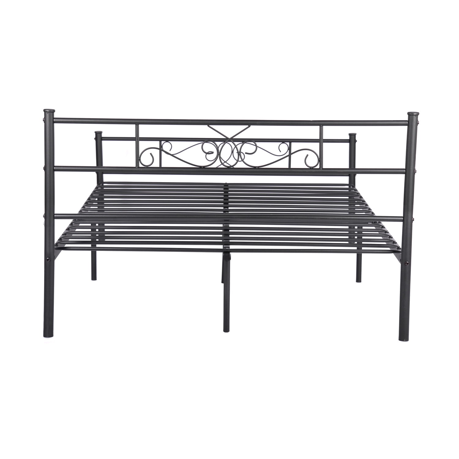 Cheerwing Easy Set-Up Premium Metal Bed Platform Box Spring Replacement with Headboard and Footboard, Multiple Sizes, Multiple Colors