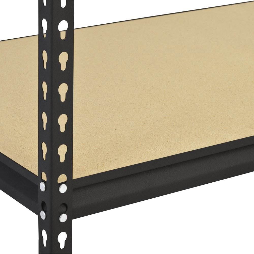 Edsal 5 Shelf 4000 Lb. 48x18x72" Adjustable Storage Rack Shelves (2 Pack)