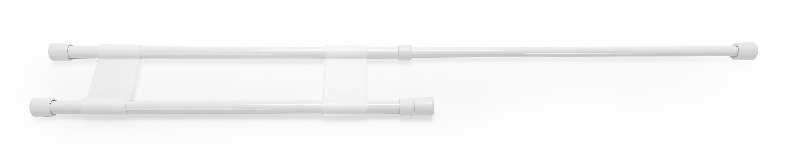 RV Refrigerator Double Bar Set - 16" to 28" White (44073)