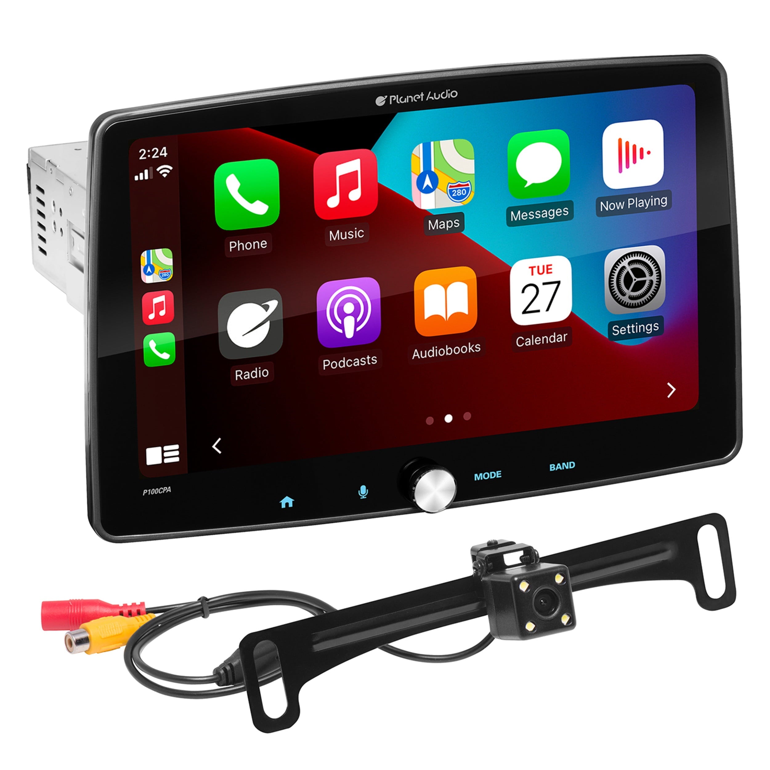 Planet Audio P100CPAC Apple CarPlay Android Auto Car Audio Stereo System