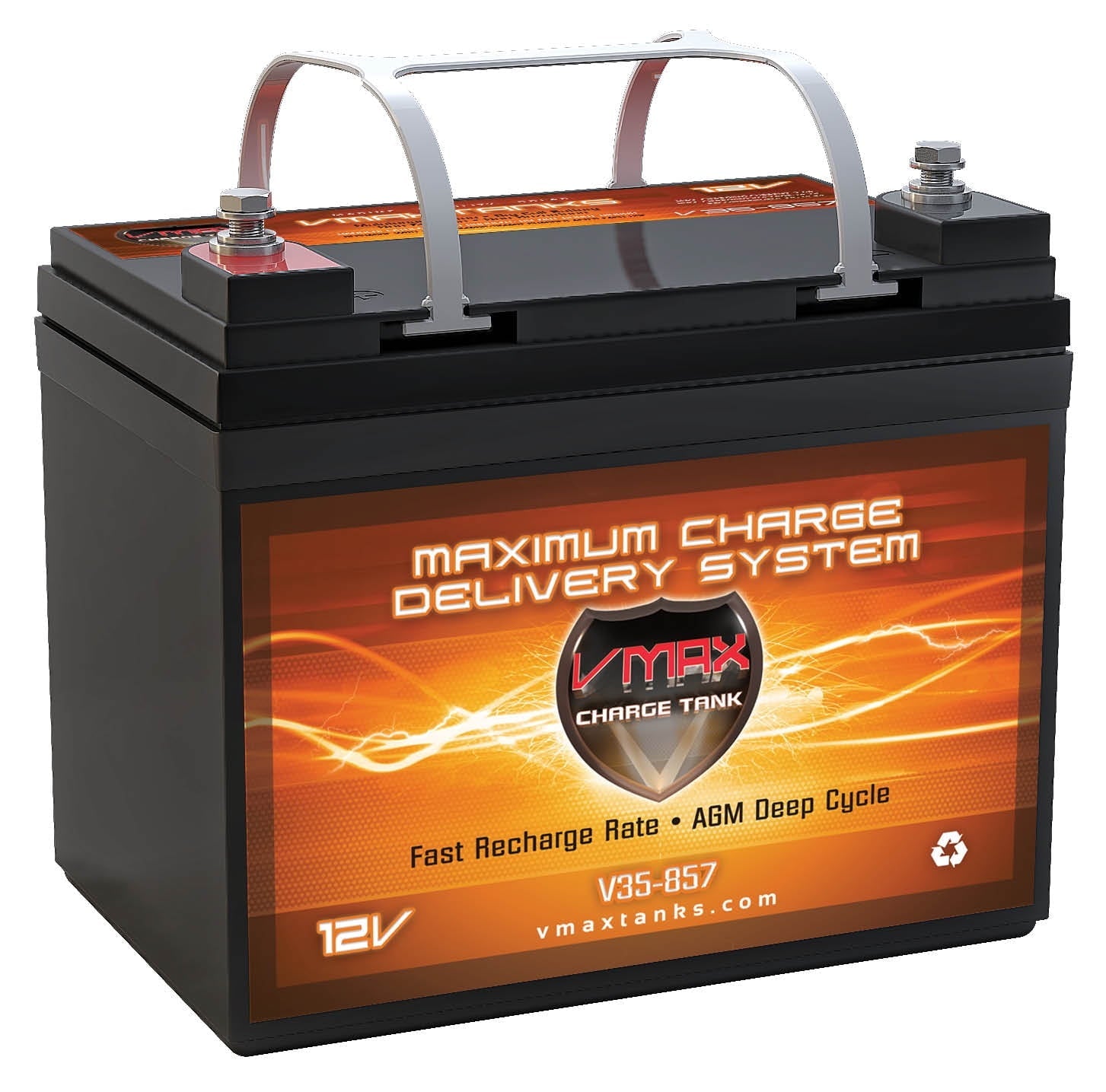 Minn Kota Edge Trolling Motor U1 Battery Replacement VMAX V35-857 12V 35AH AGM