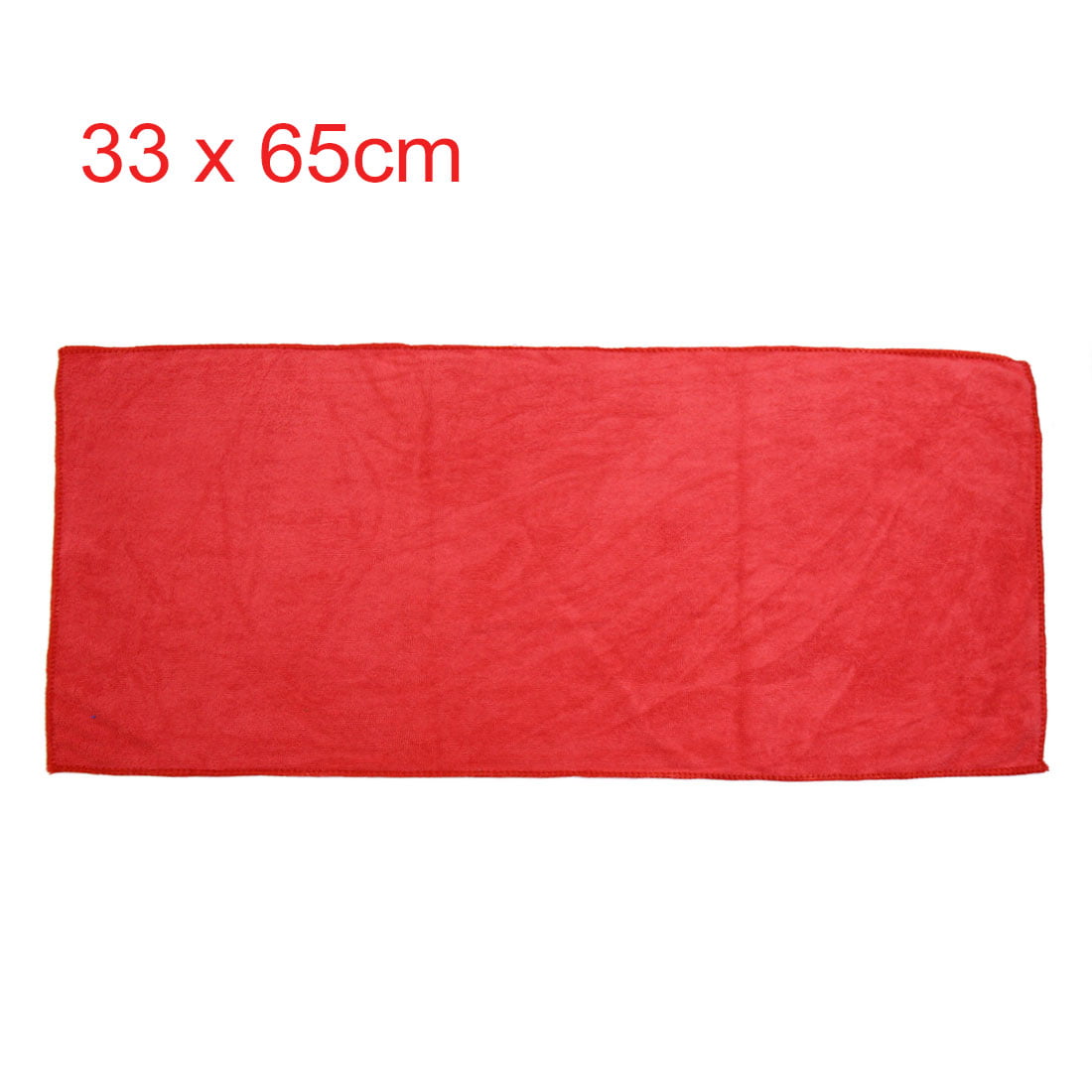 Unique Bargains 2 Pcs High Absorbing Synthetic Chamois Car Clean Cloth Towel Protective for Auto Door Glass Red Gray