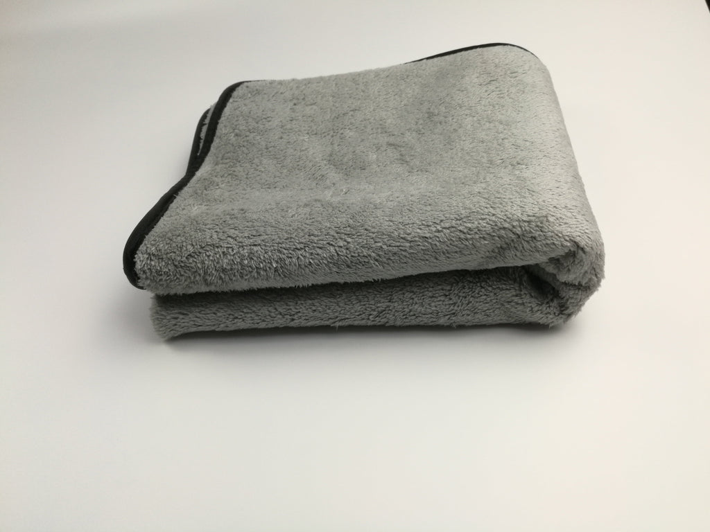 Microfiber Plush Car Drying Towel Cleaning Towels Super Absorbent Auto Detailing Towel 40x100cm Grey
