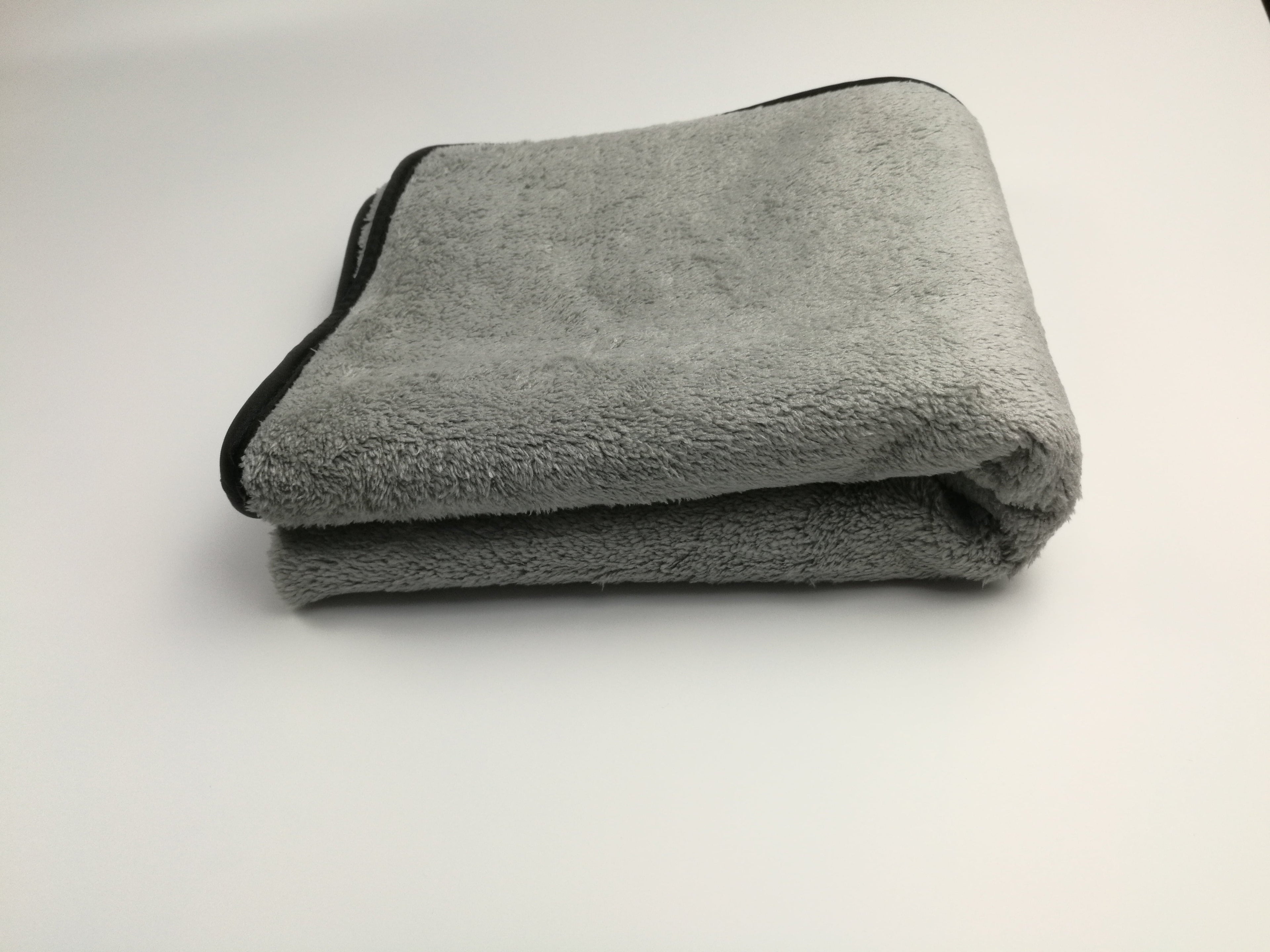 Microfiber Plush Car Drying Towel Cleaning Towels Super Absorbent Auto Detailing Towel 40x100cm Grey