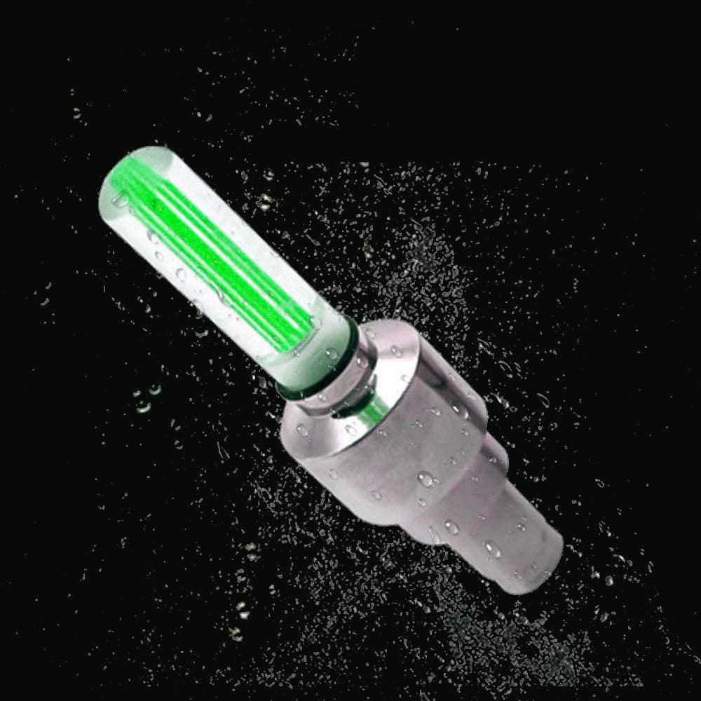 Mightlink LED Flash Tyre Wheel Lights - Bike Tire Valve Stem Caps Lights, for Car Bike Bicycle Motorcycle - 4PCS