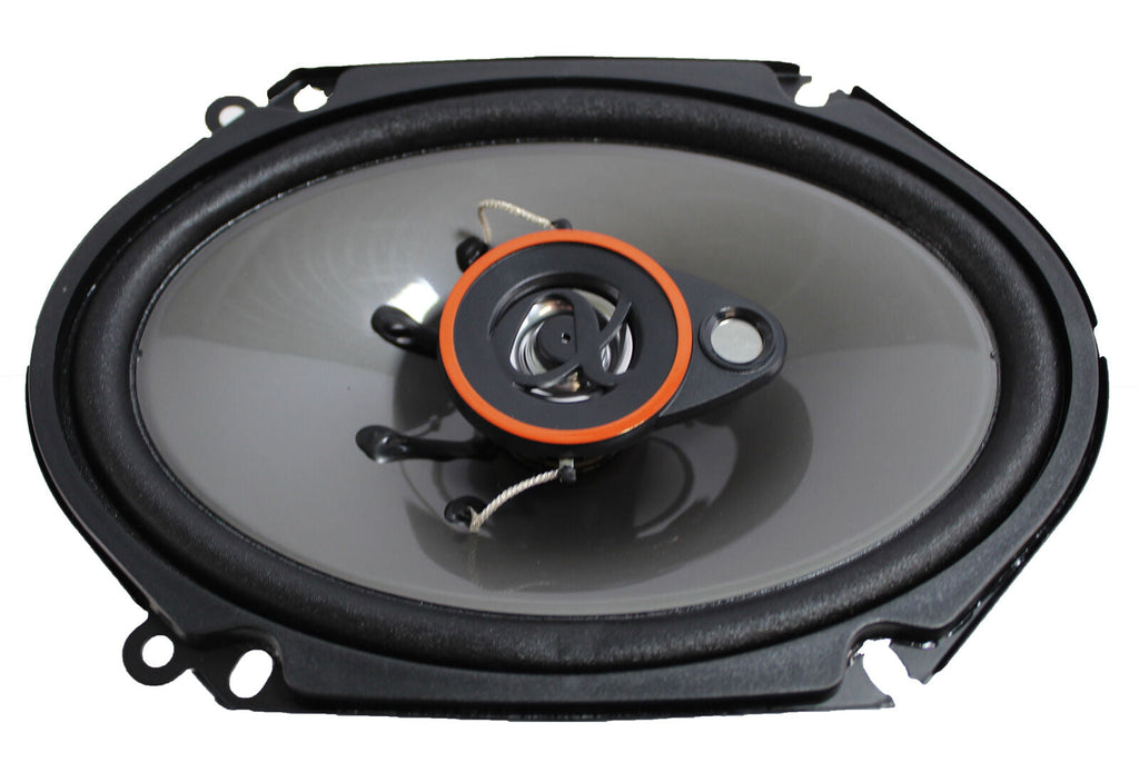 Two Pair of Alphasonik 6x8" 1400W 4 Ohm 3-Way Coaxial Speaker System AS268P