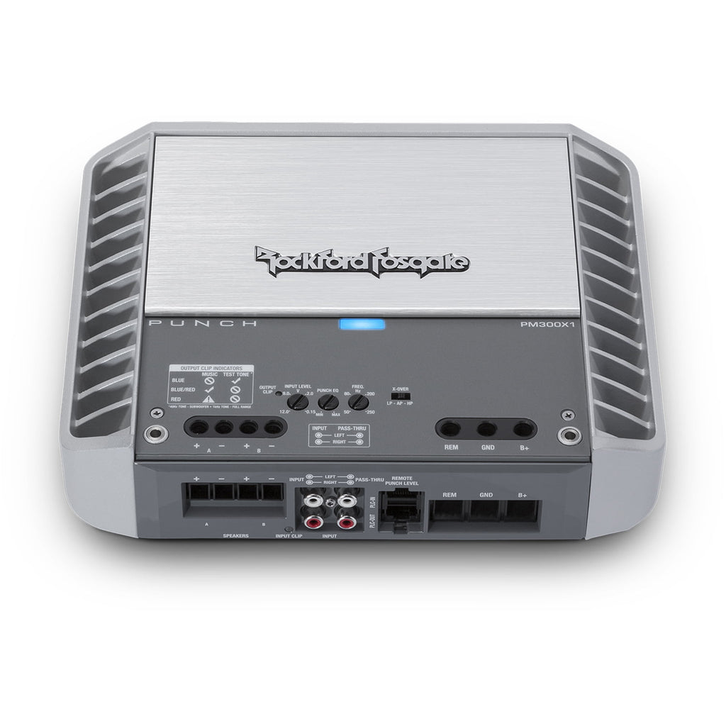 Rockford Fosgate PM300X1 Punch Marine&nbsp;300 Watt Full-Range Mono Amplifier