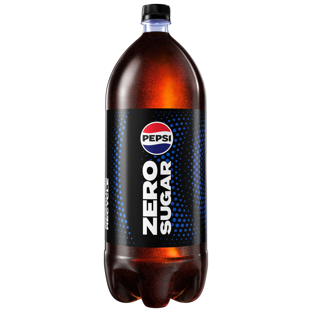 Pepsi Cola Zero Sugar Soda Pop, 2 Liter Bottle