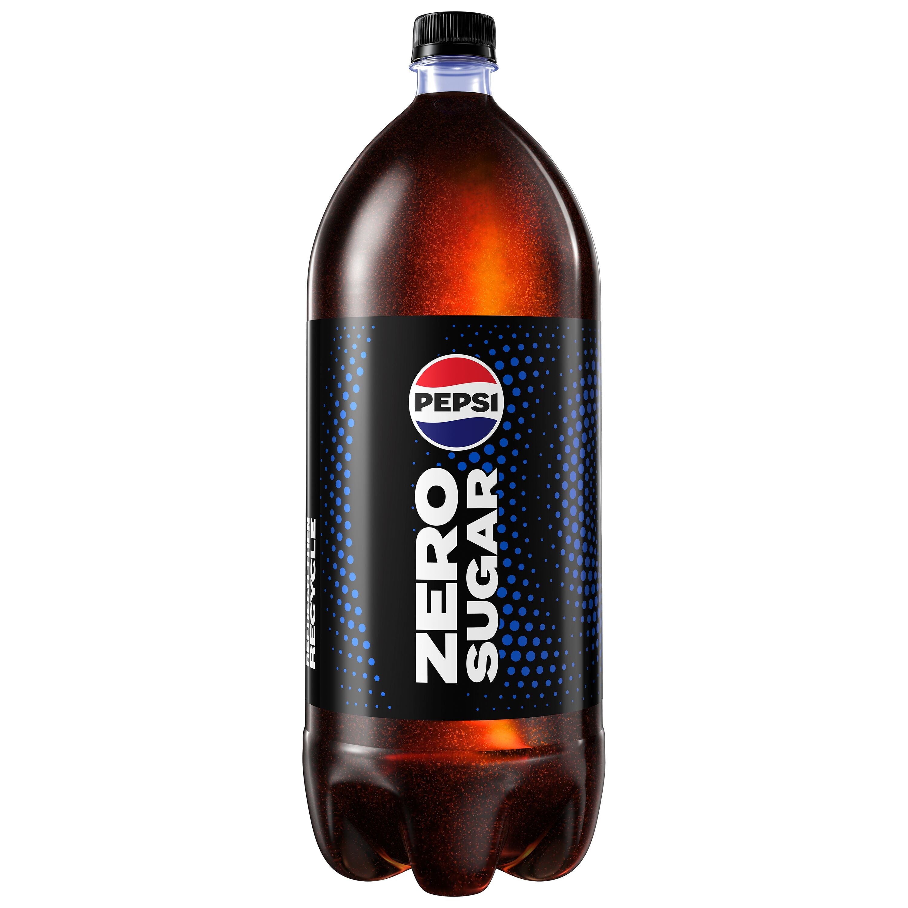 Pepsi Cola Zero Sugar Soda Pop, 2 Liter Bottle