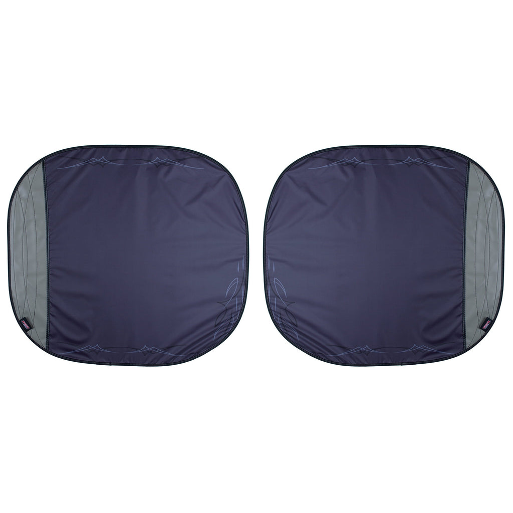 Genuine Dickies Classics Pinstripes Auto Twist Sunshade, Black and Gray, 41807WDI