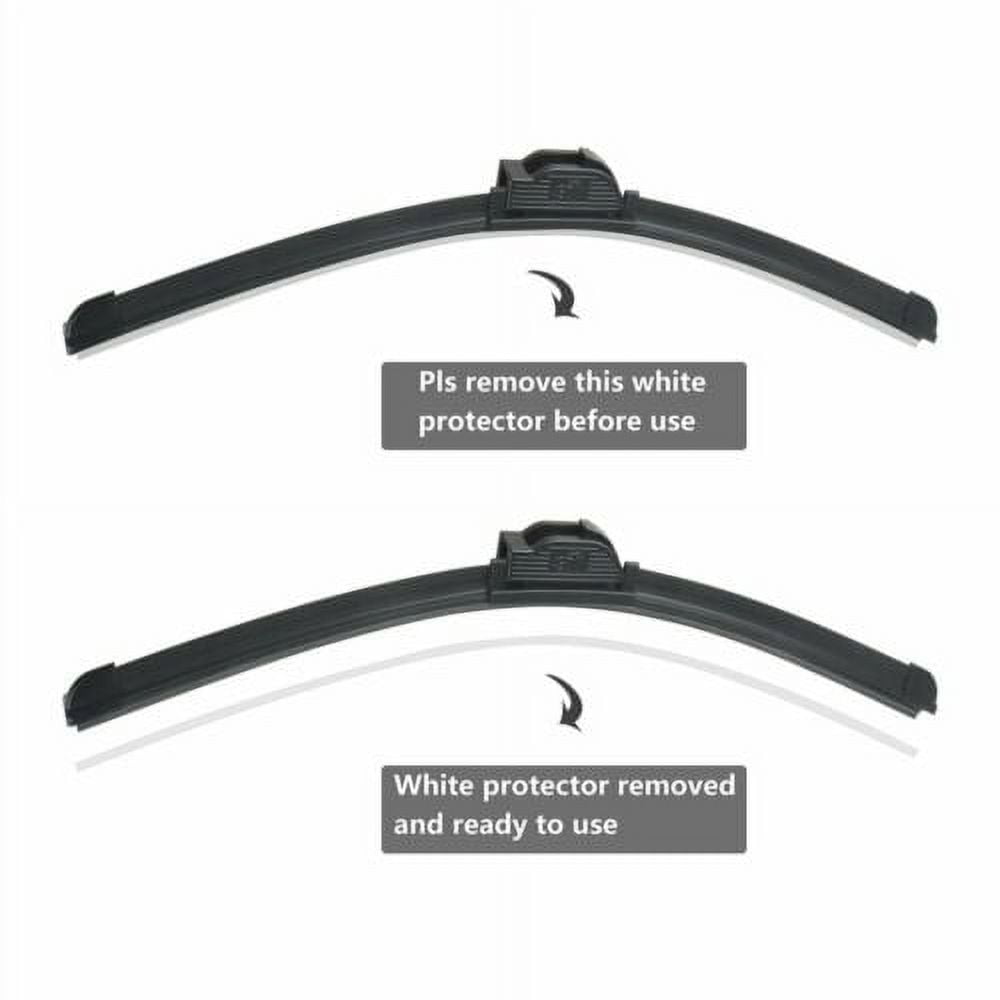 ABLEWIPE 26"+14" Windshield Wiper Blades Fit For Nissan Rogue 2013-2008 / Rogue Select 2015-2014 / Sentra 2019 / Versa 2011-2007, Set of 2 for car front Window