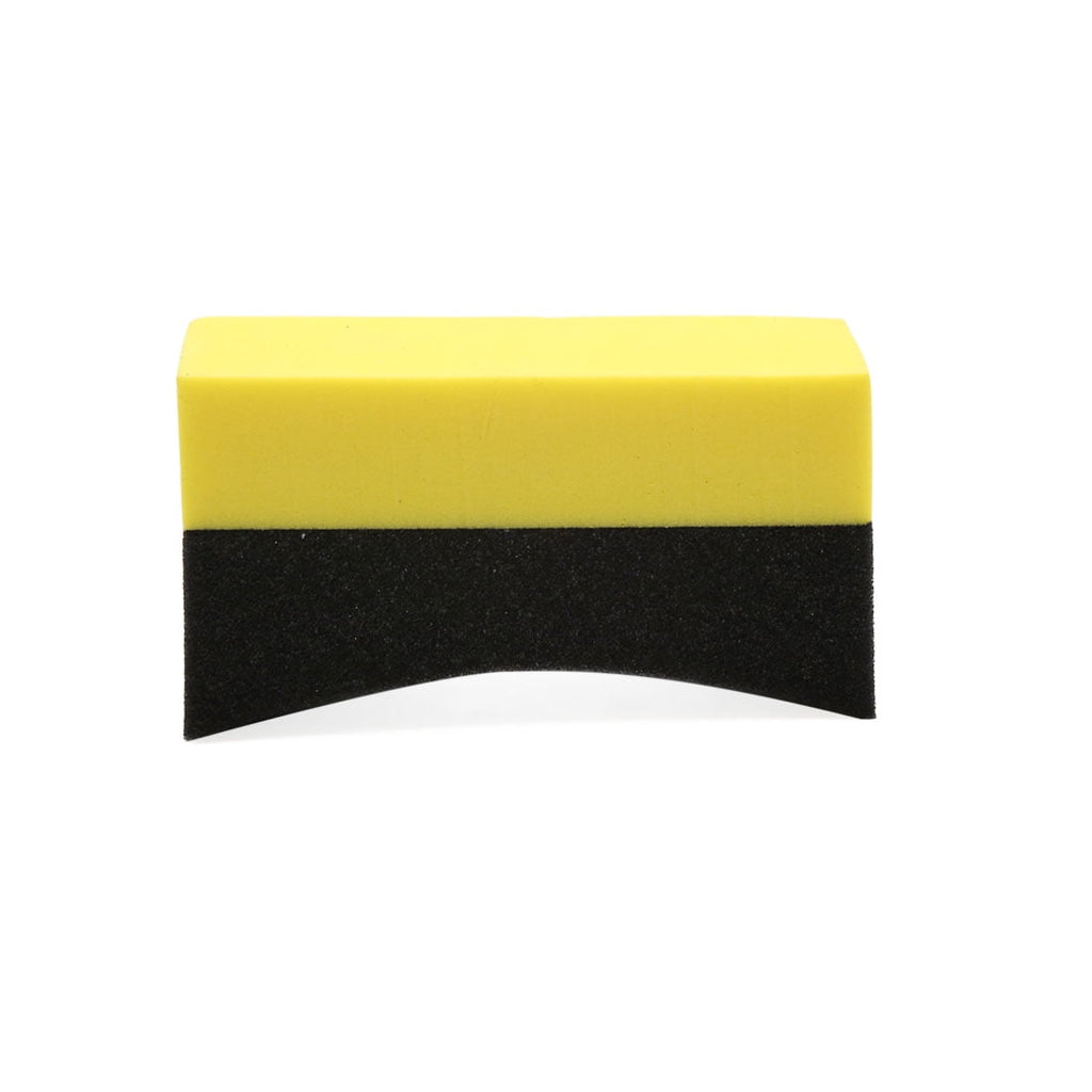 Waxing Polishing Sponge Pads Tyre Clean Brush 2 Pcs U-Shape Tire for Auto Car