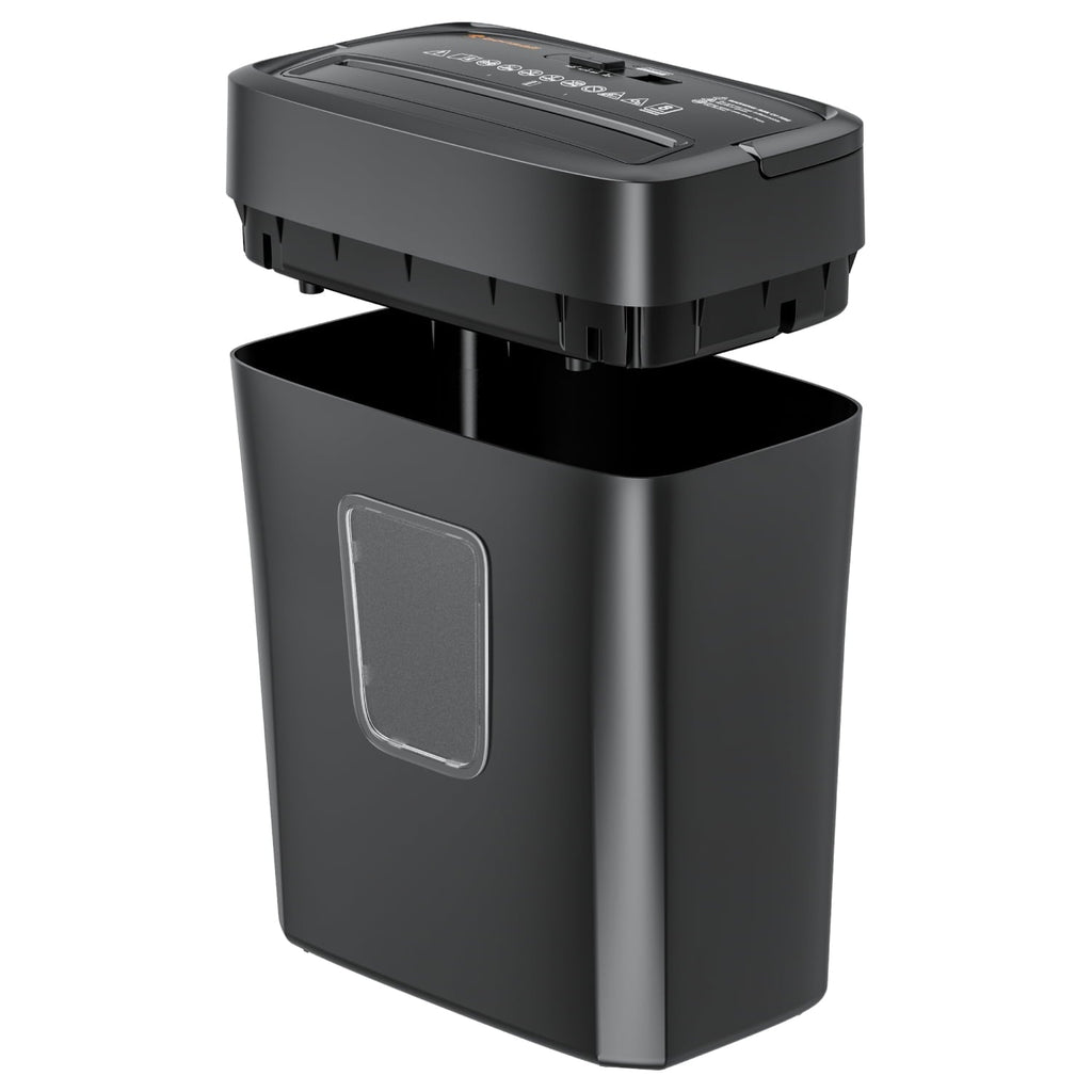 8-Sheet Cross Cut Paper Shredder for Home Office Use