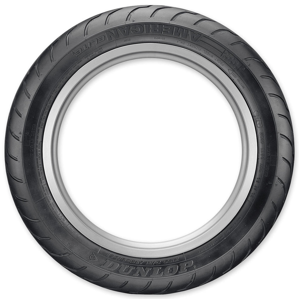 Dunlop American Elite Front Motorcycle Tire 130/80B-17 (65H) Black Wall