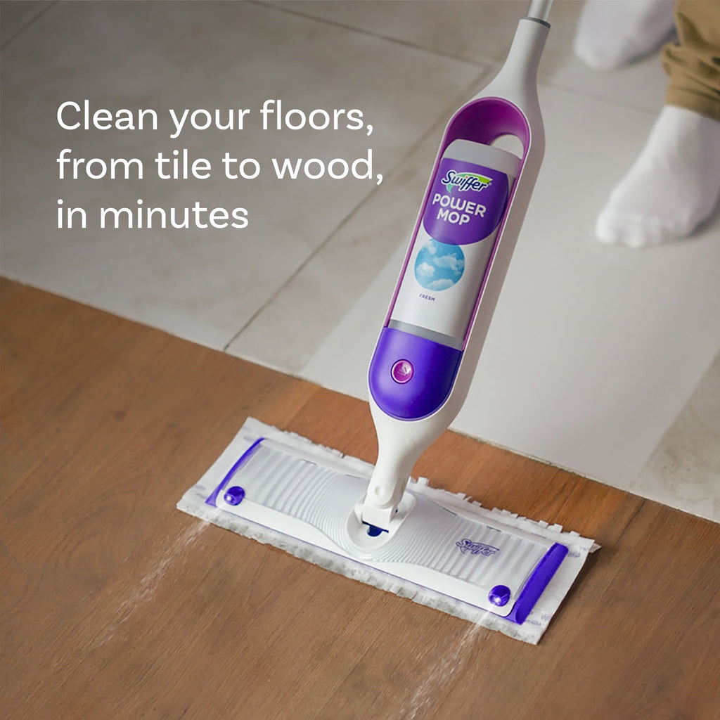 Swiffer PowerMop Liquid Floor Cleaner Solution, Lavender, 25.3 oz, 2 Pack