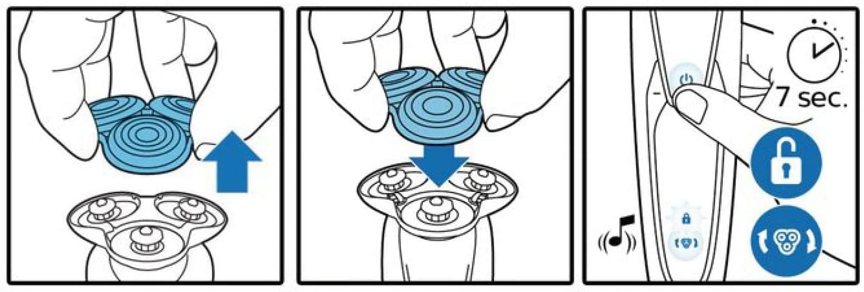 PHILIPS Replacement Blades for Series 9000 Electric Shaver – SH90/70 (Blades Only)