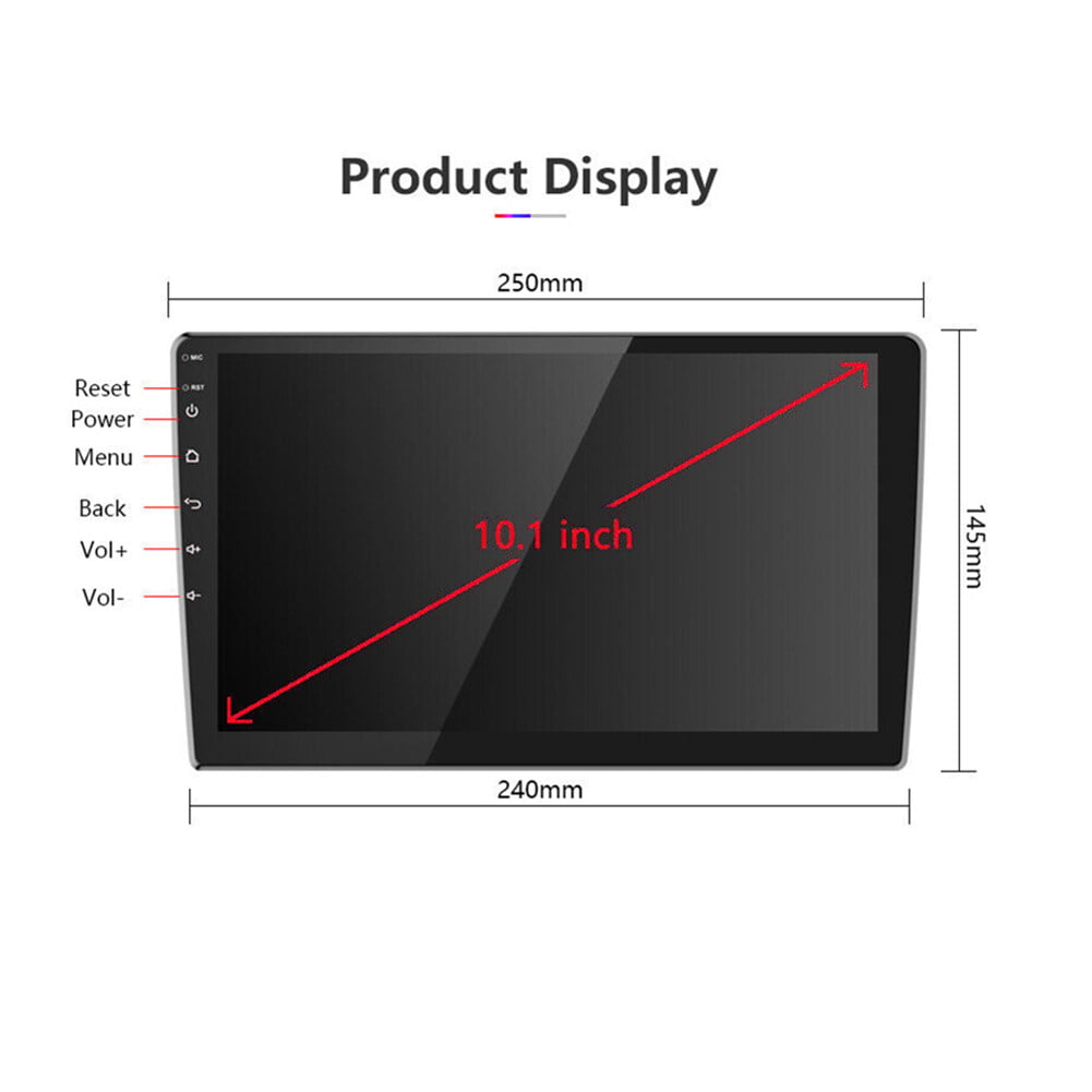 Car Stereo Radio for Honda Accord 8 2008-2013 10.1" Touch Screen Android 11 Video Player Support Wireless Carplay Android Auto WIFI GPS Navigation SWC Backup Camera 2+32G, Black