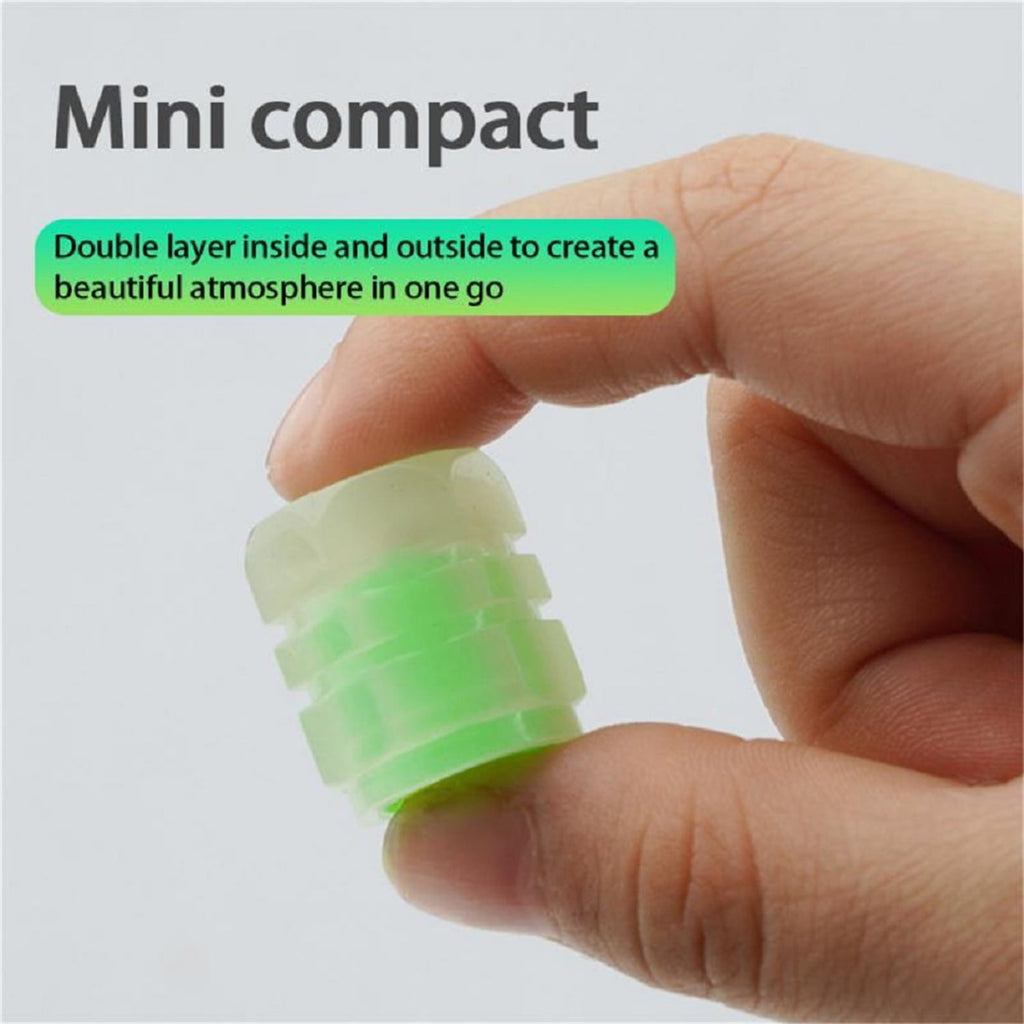 Tire Caps, 100/50/40/20/10/4 Pack Fluorescent Valve Stem Caps Universal Tire Air Covers for Car, Truck, SUV, Motorcycles, Bike (Green 4pcs)