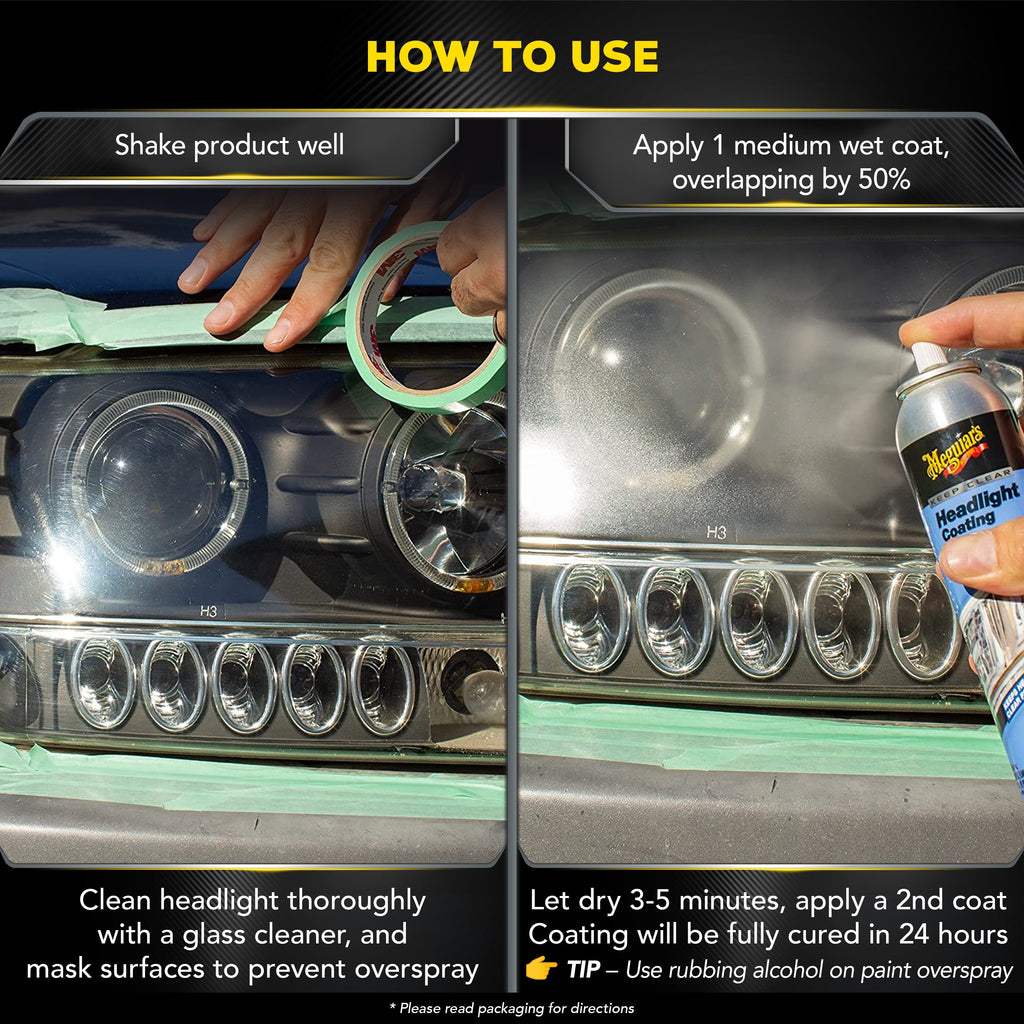 Meguiar's Keep Clear Headlight Coating, G17804, 4 oz, Aerosol