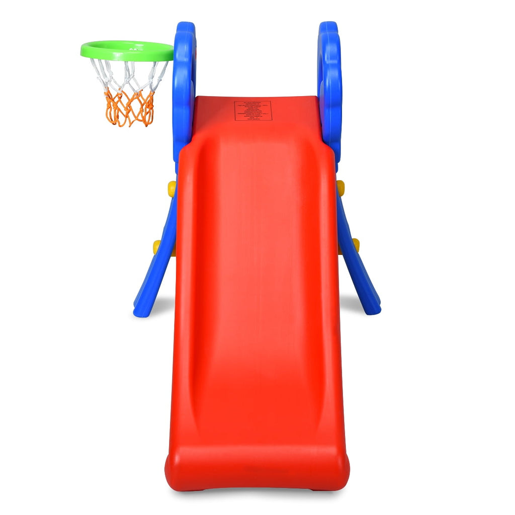 Costway Children Kids Toddlers Folding Slide W/Bask