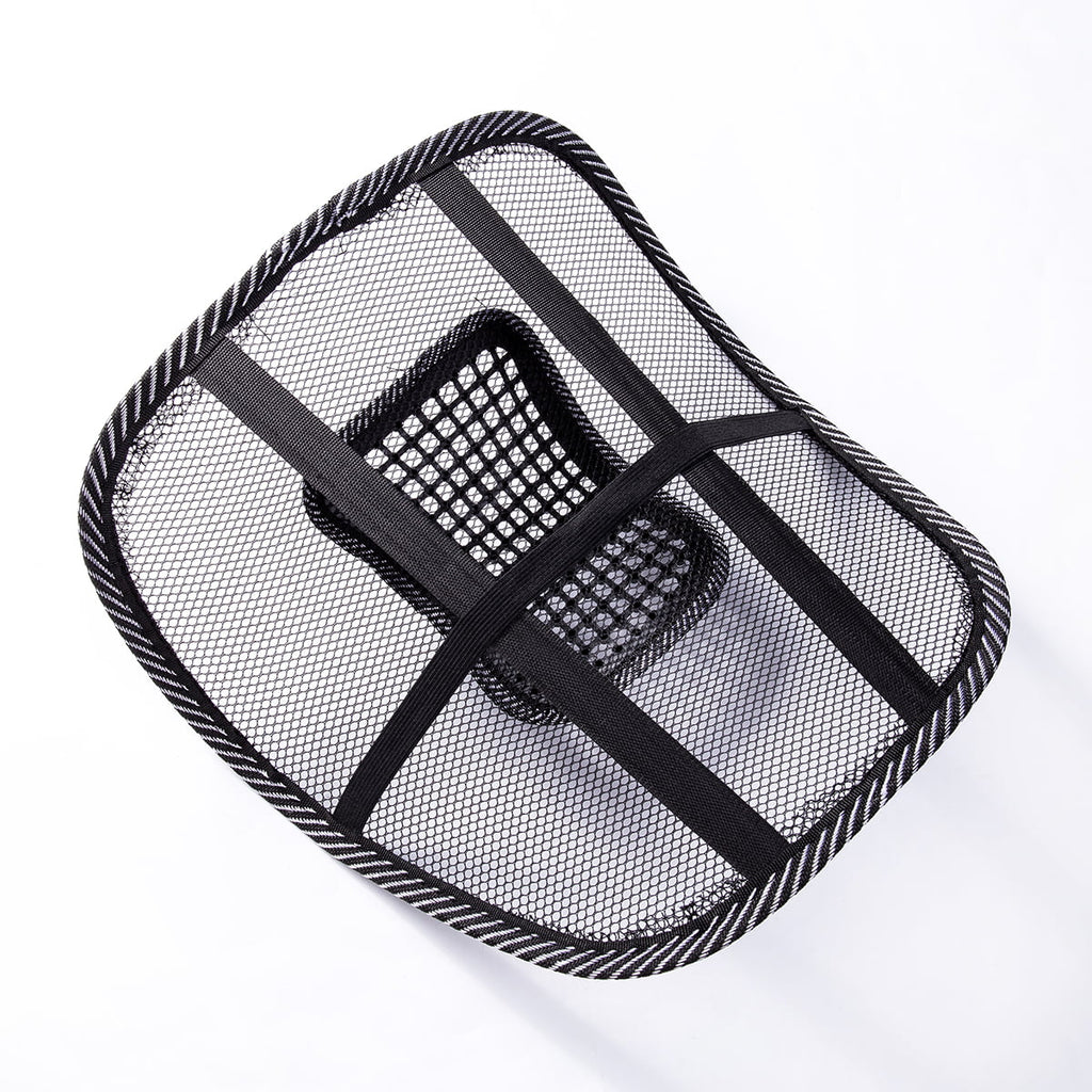 Car Back Support Massage Cushion, Waist Back Seat Massage Mesh Support Lumbar Back Cushion Relief Waist Support Cushion Pad Posture Corrector