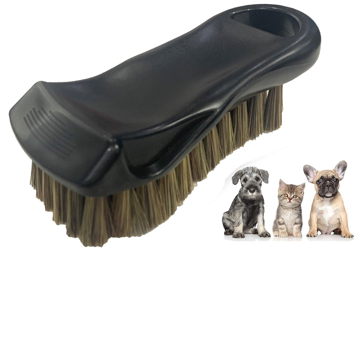 Auto Drive Brand 6 inch Leather Brush Fit Type for Car Cleaning and leather surfaces, Black  Manufacturer VSN No 7380A