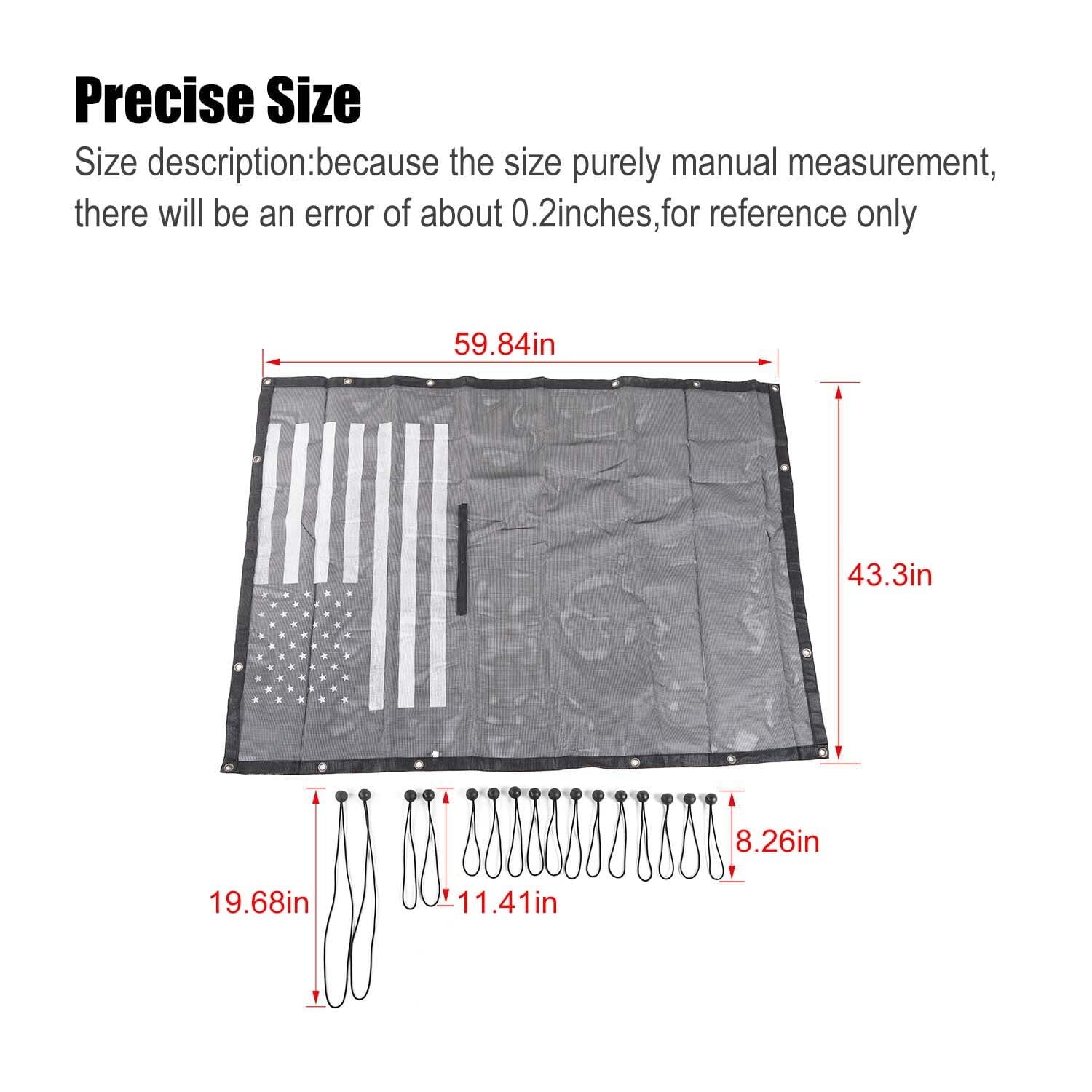 CheroCar Sunshade Bikini Top Mesh Sun Shade for Jeep Wrangler JL JLU 4-Door 2018-2022, Black