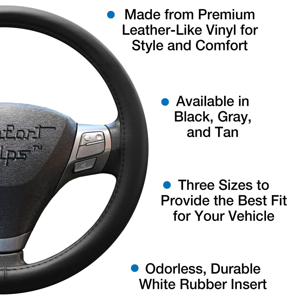 Comfort Grips Steering Wheel Cover - Performa Grip Medium (14.5 - 15.4) Black