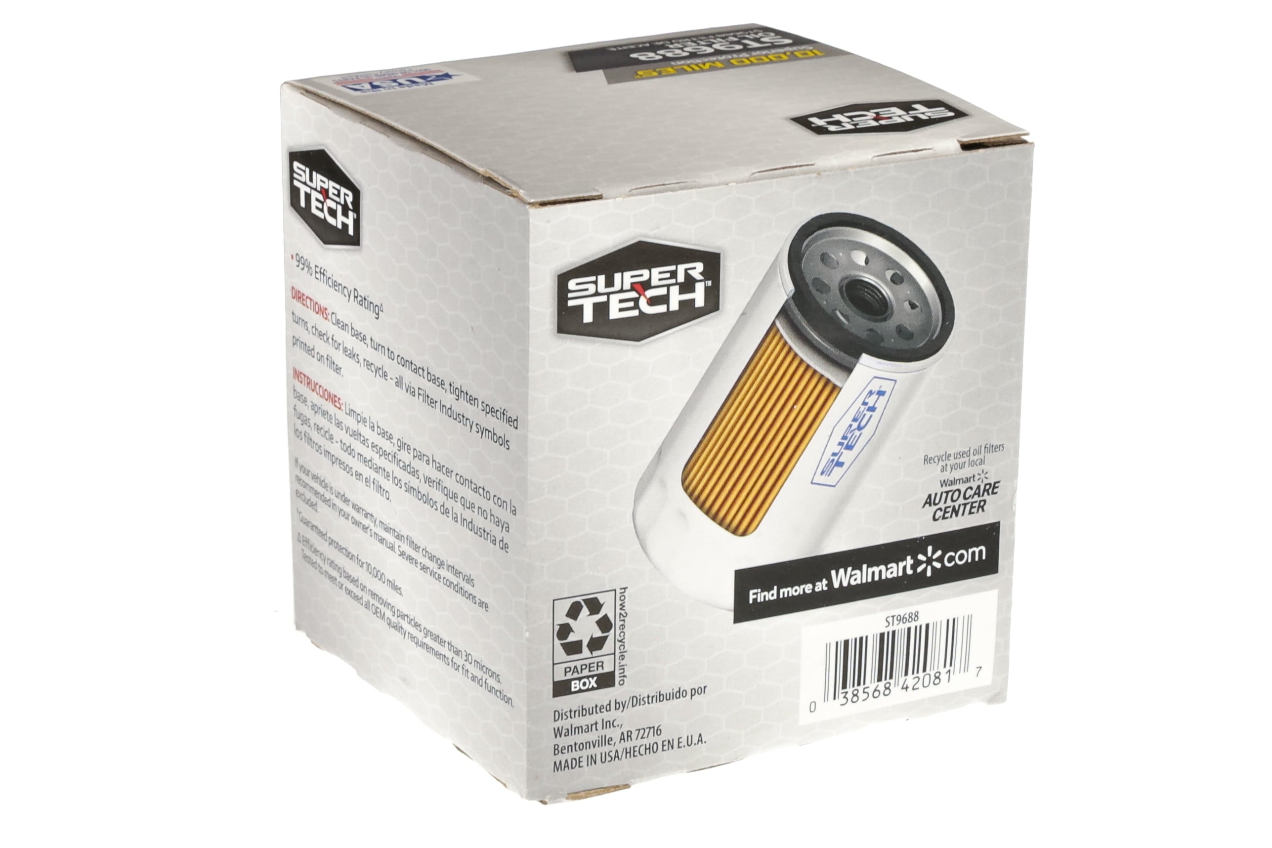 Super Tech ST9688 10K Mile Spin-On Motor Oil Filter Fits Honda, Hyundai, Isuzu, Kia and Mitsubishi Fits select: 2012-2023 HYUNDAI ELANTRA, 1989-2019 HYUNDAI SONATA