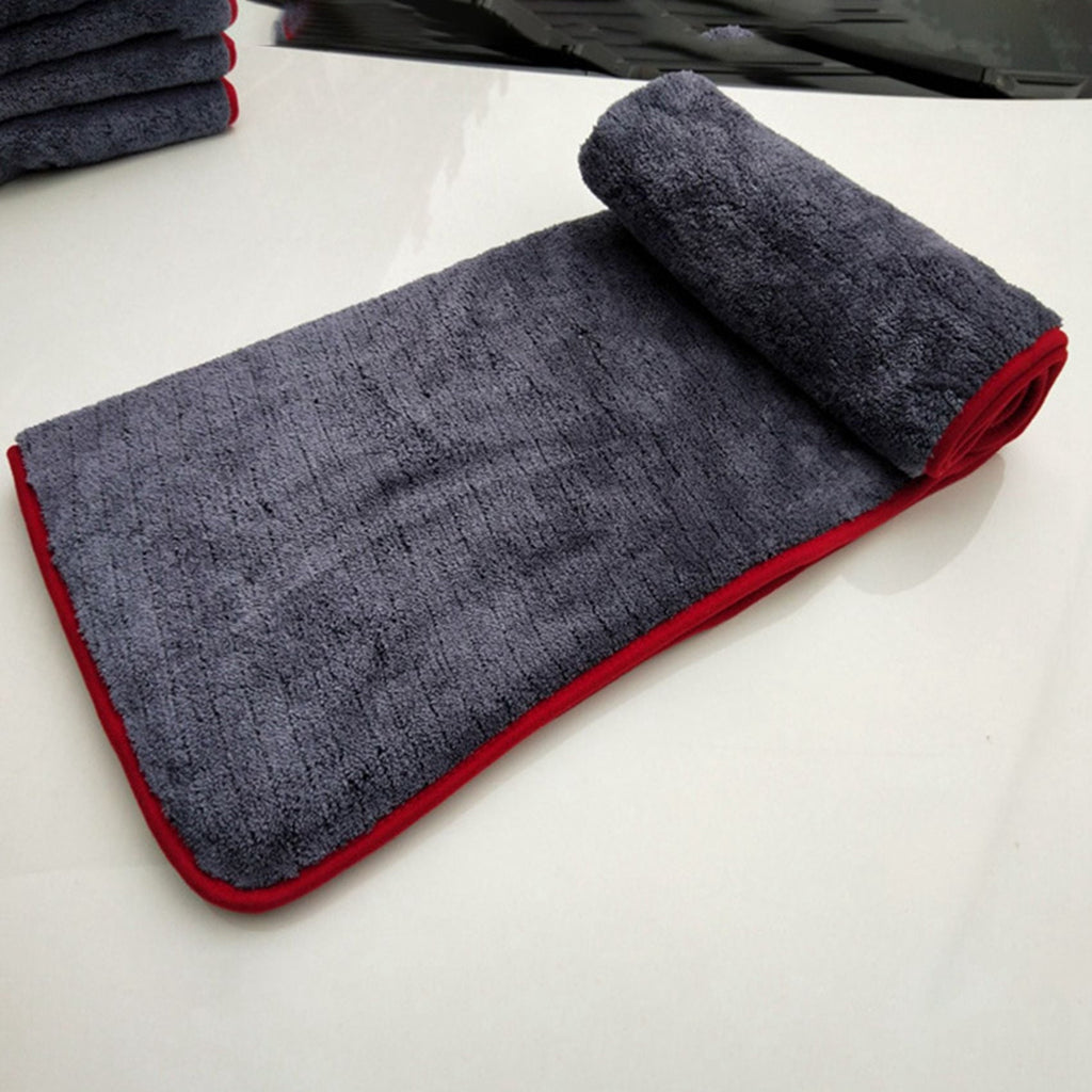 2X 1000GSM 90X60cm Large Size Thick Plush Microfiber Towel Car Wash Clean Cloths Microfibre Wax Polishing Towel