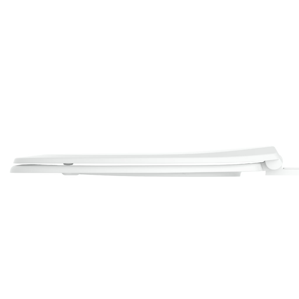 Mainstays Plastic Elongated Toilet Seat in Daisy White