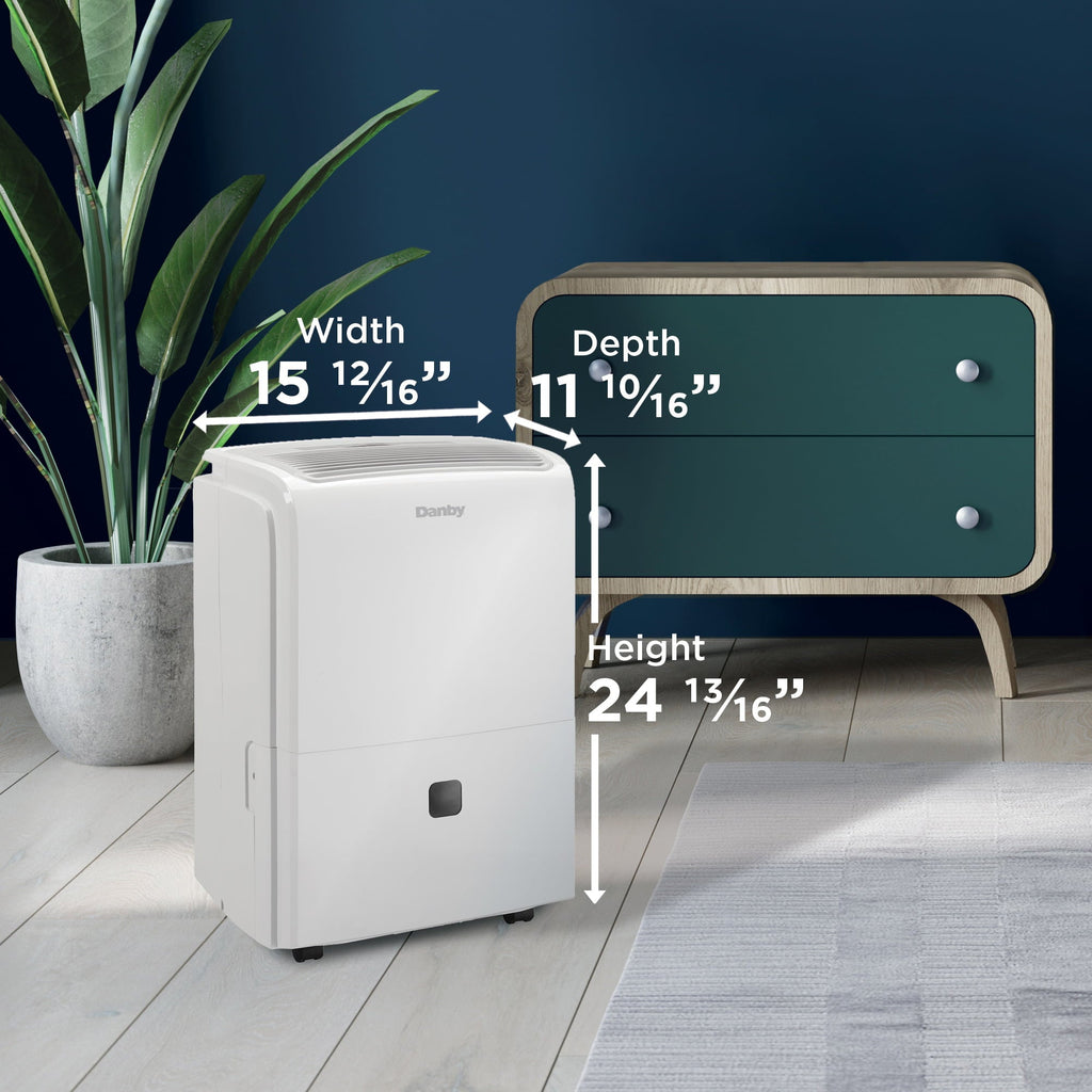 Danby DDR040EBWDB 40 Pint Dehumidifier in White