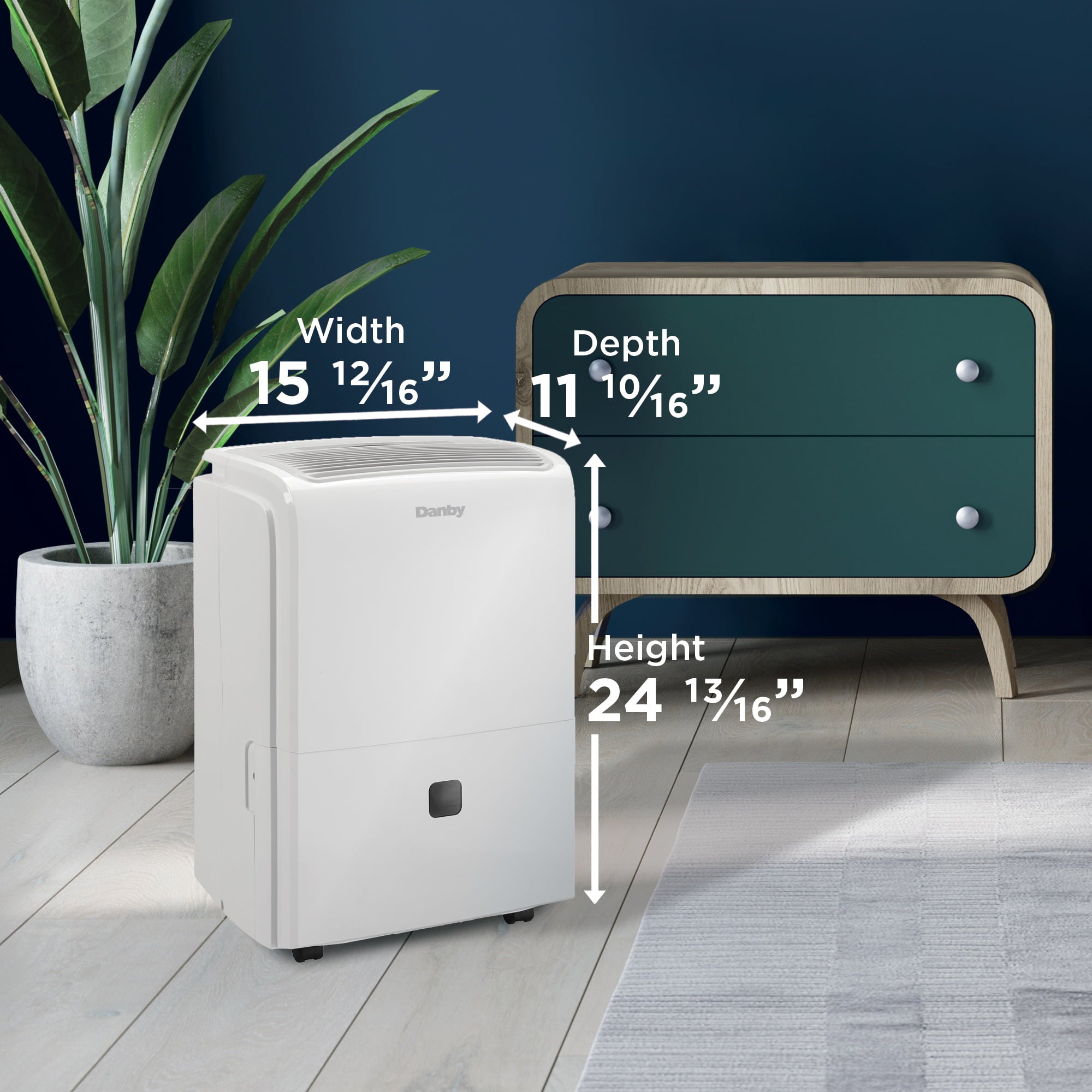 Danby DDR040EBWDB 40 Pint Dehumidifier in White
