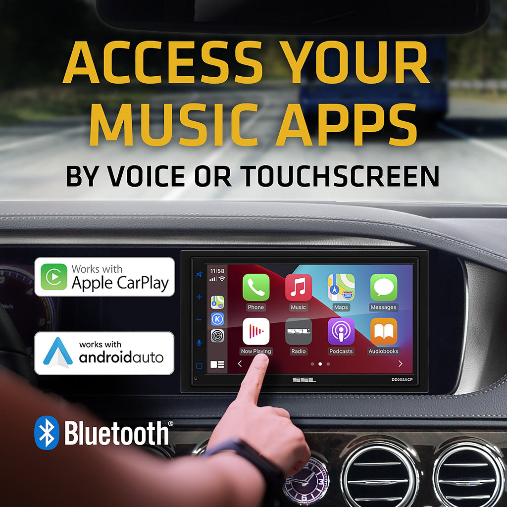 Sound Storm Laboratories DD988ACP 6.75” Apple CarPlay Android Auto Car Player