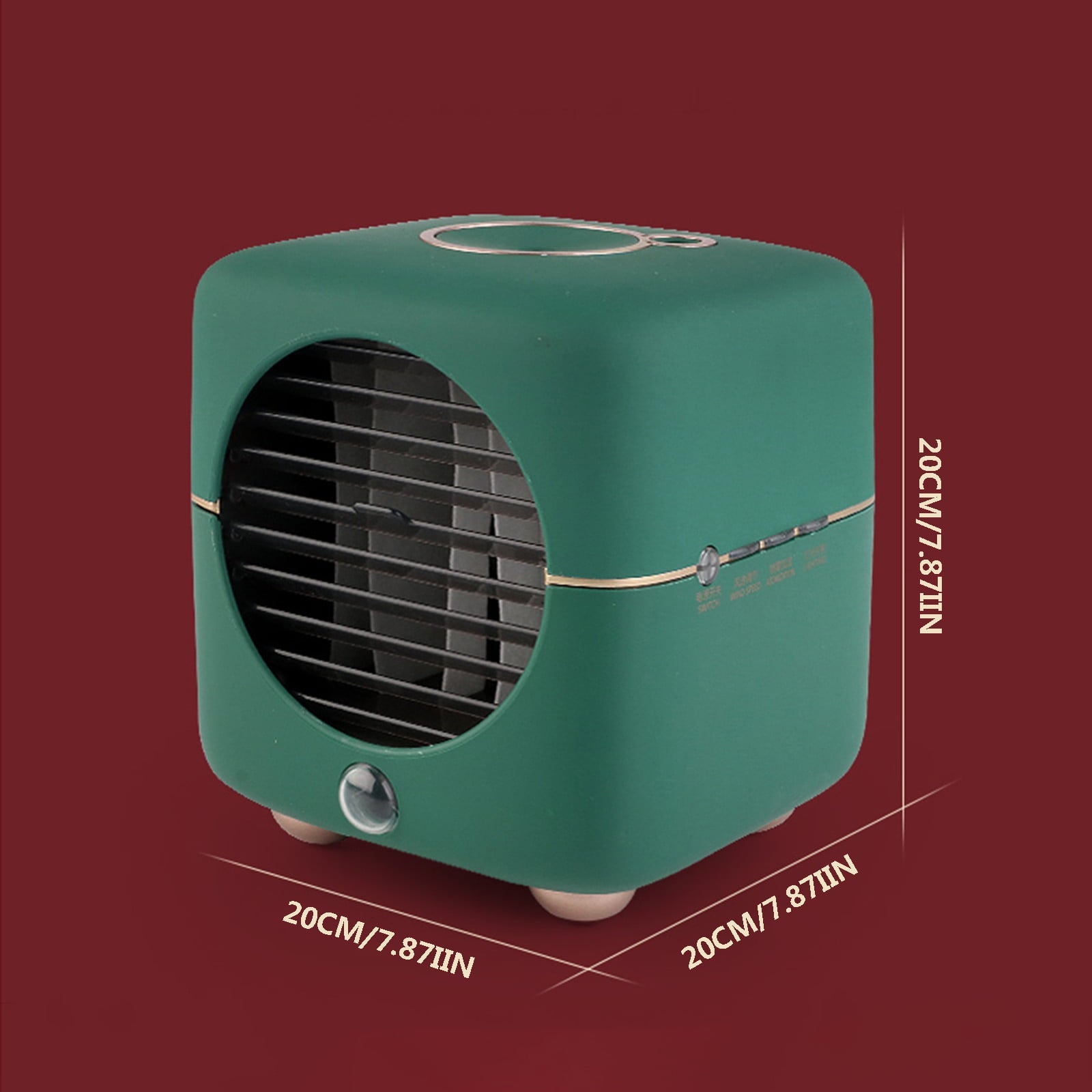 SDJMa Portable Air Conditioner, 3-IN-1 Evaporative Air Cooler with 150ml Water Tank, Rechargable Battery Operated Fan, Adjustable 4-Speed Mini Desk Fan with USB for Room/Office/Camping