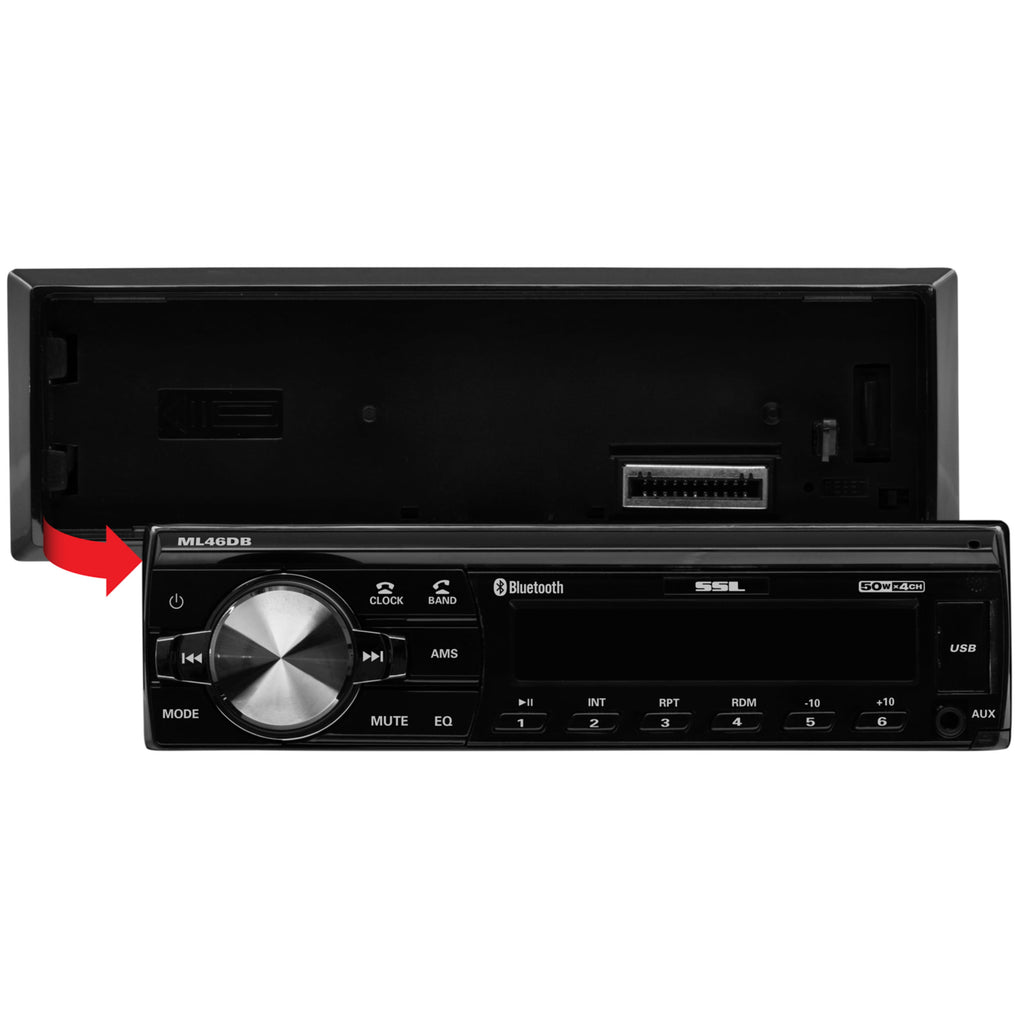 Sound Storm ML46DB Single Din Bluetooth Audio and Calling Car Stereo System