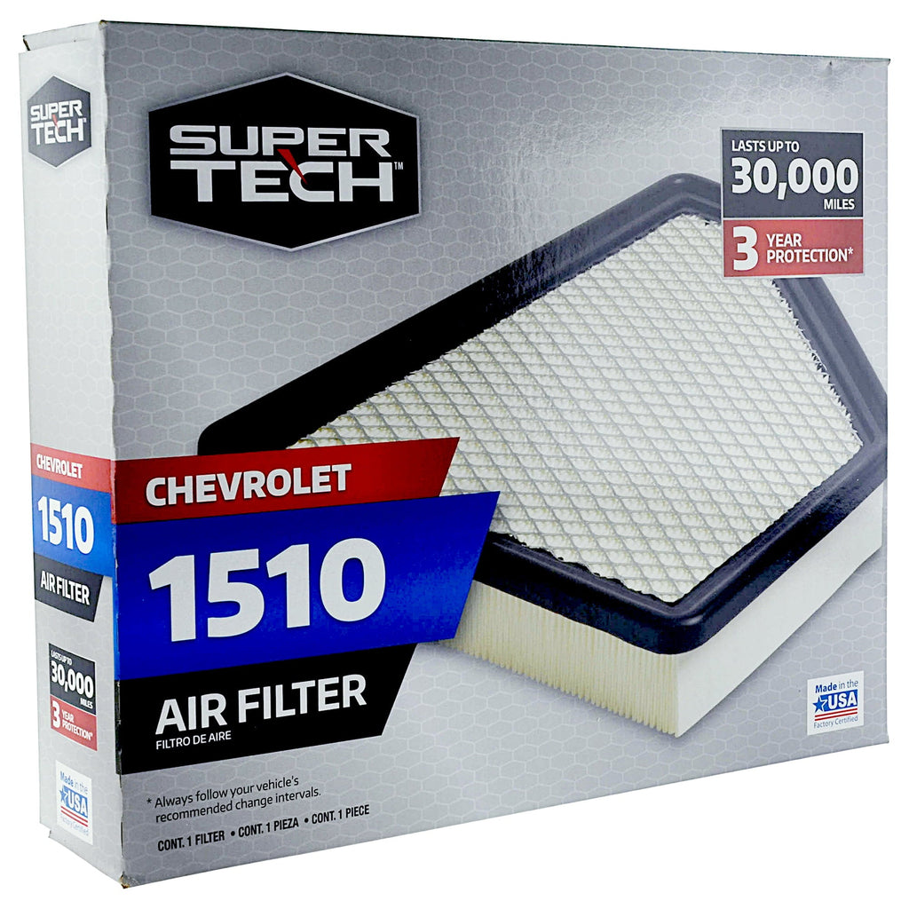 Super Tech 1510 Engine Air Filters, Replacement for GM and Chevrolet Fits select: 2010-2017 CHEVROLET EQUINOX, 2010-2017 GMC TERRAIN