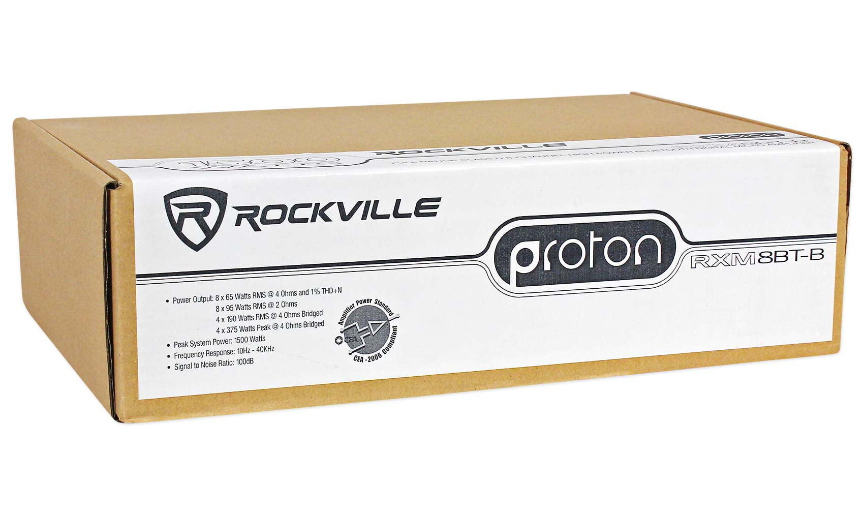 Rockville RXM8BTB 8 Channel 1500 Watt Bluetooth Car Stereo Amplifier Amp