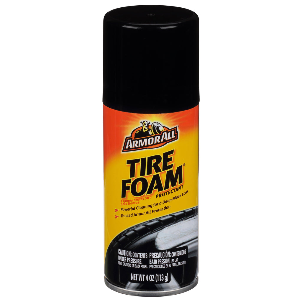 Armor All Tire Foam, Restores Deep-Black Look, 4 oz.