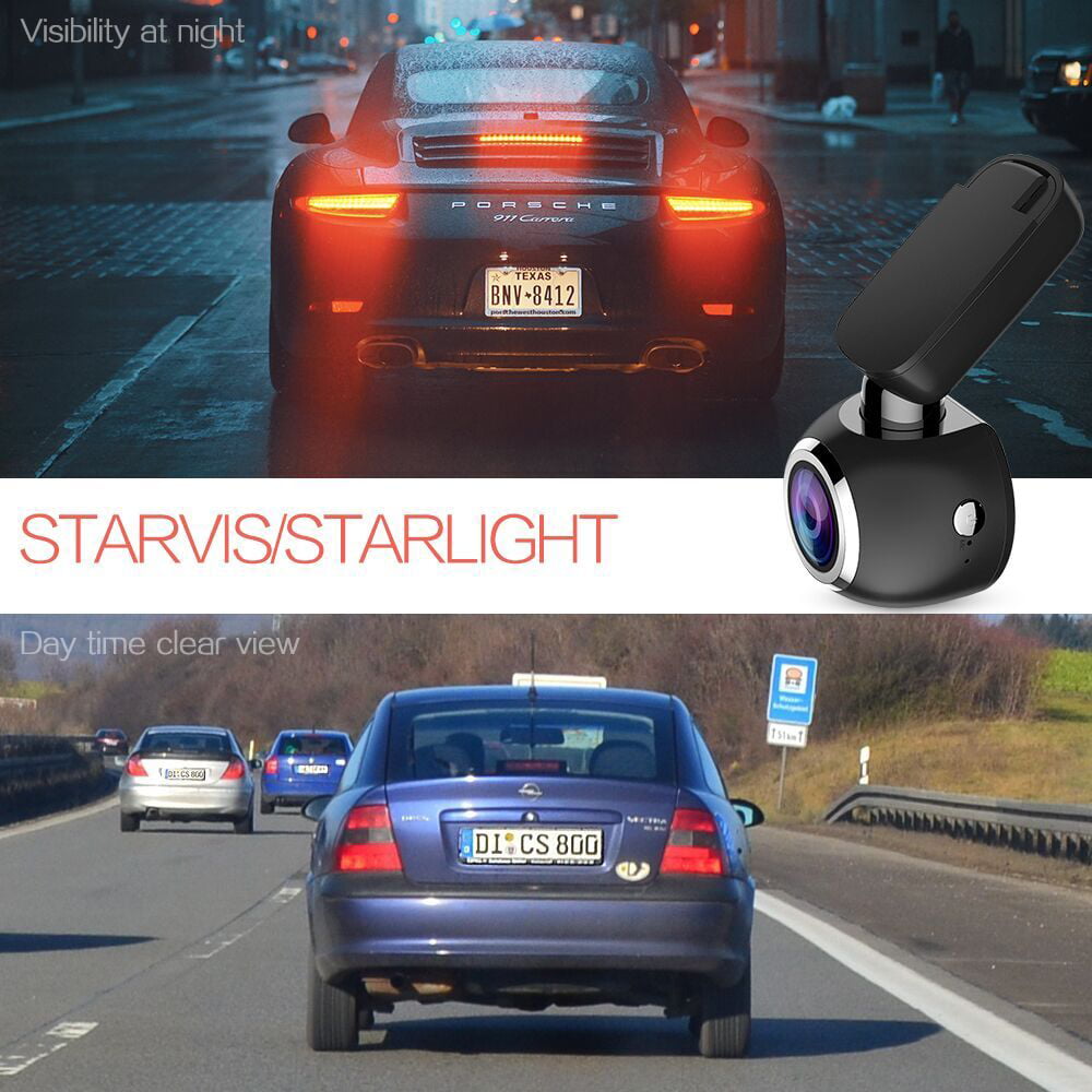 HD 1080P Dash Cam, 1.5" LCD, 170° View Angle, Loop Record, Motion Detection and Parking Monitor, Wi-Fi