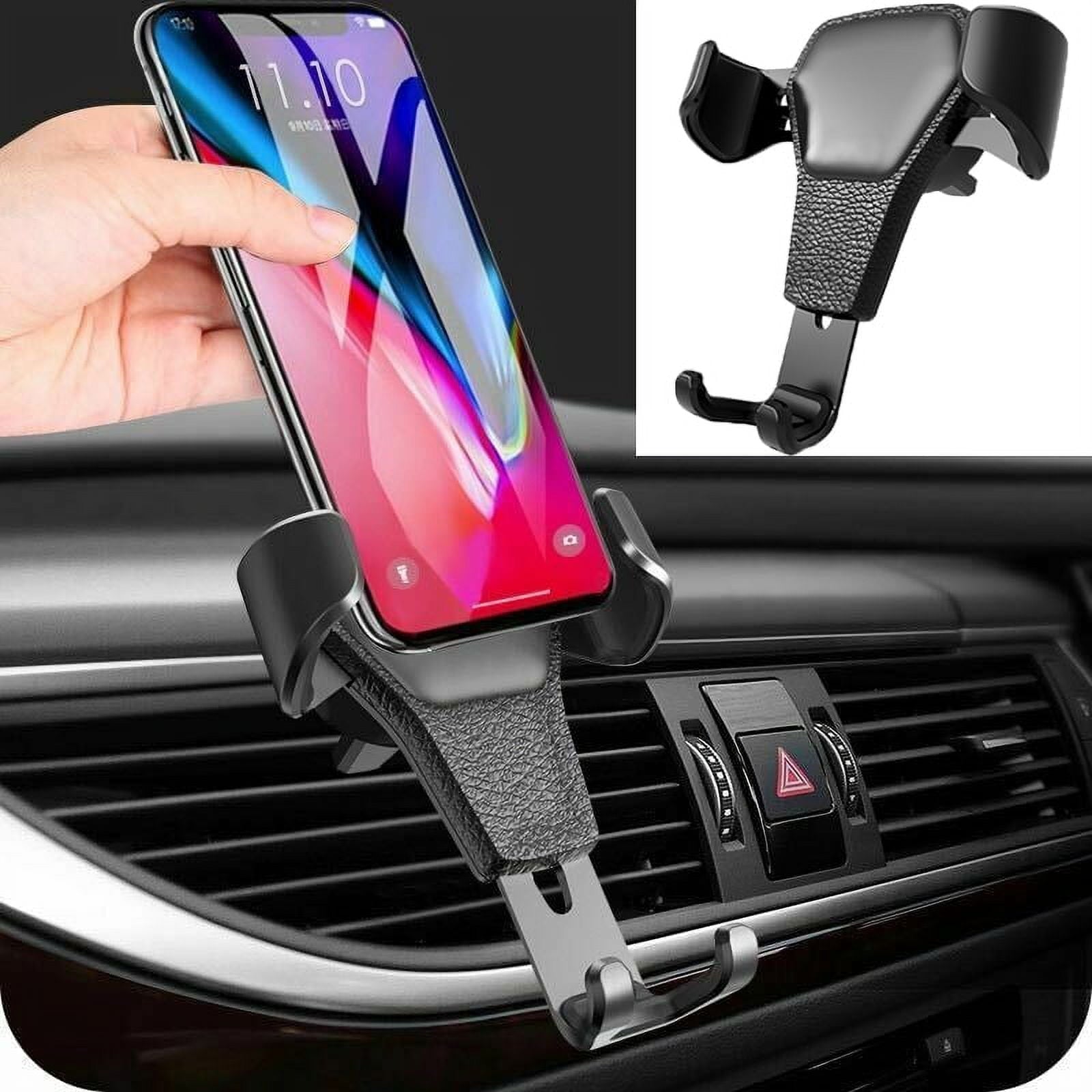 2 Pack Universal Auto-Clamping Gravity Air Vent Car Mount Holder Cradle for Cell Phone Smartphone