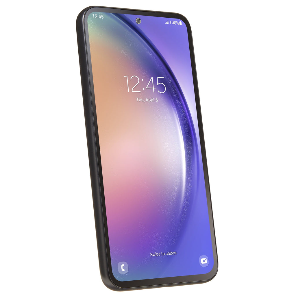 Straight Talk Samsung Galaxy A54, 5G, 128GB, 6GB Ram, Black- Prepaid Smartphone [Locked to Straight Talk]