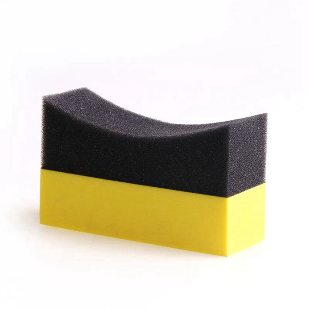 Winyuyby 6Pcs Tire Contour Dressing Applicator Pads Gloss Shine Color Polishing Sponge Wax