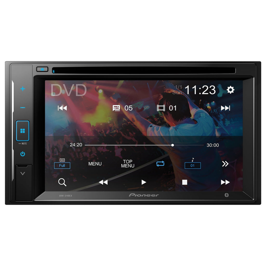 Pioneer AVH-240EX 6.2" Double-DIN DVD Touchscreen Multimedia Receiver Built-in Alexa