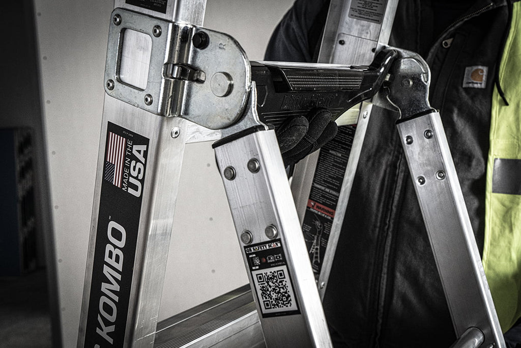 Little Giant King Kombo 5'-8' Aluminum 3-in-1 Combo Ladder, Type 1A - 300 lbs. Rated, 11 ft. 4 in. Reach