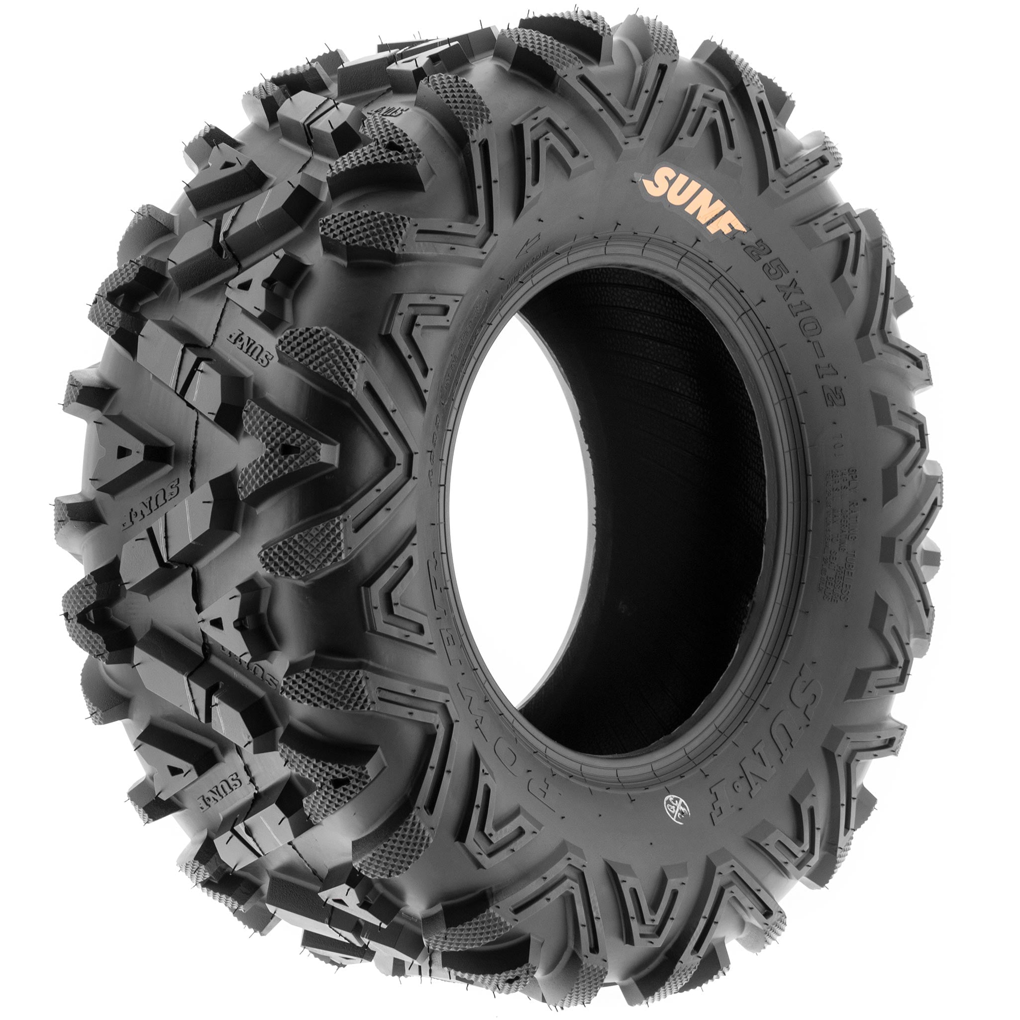 SunF All Terrain ATV UTV Tires 24x10-12 24x10x12 6 PR A033 (Pair of 2)